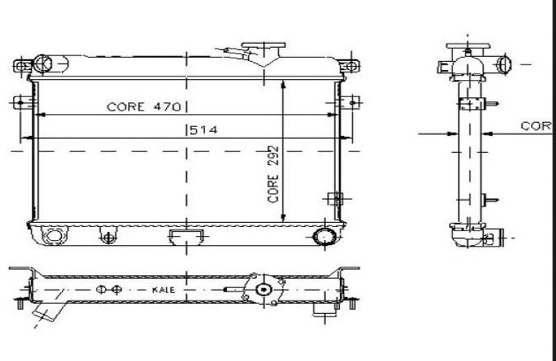 0106092AL-1.jpg RADYATÖR FIAT DKŞ SAHIN-KARTAL-DOGAN YM. 131 2 SIRA MEKANİK ALÜMİNYUM (1 AD ) - Görsel 1