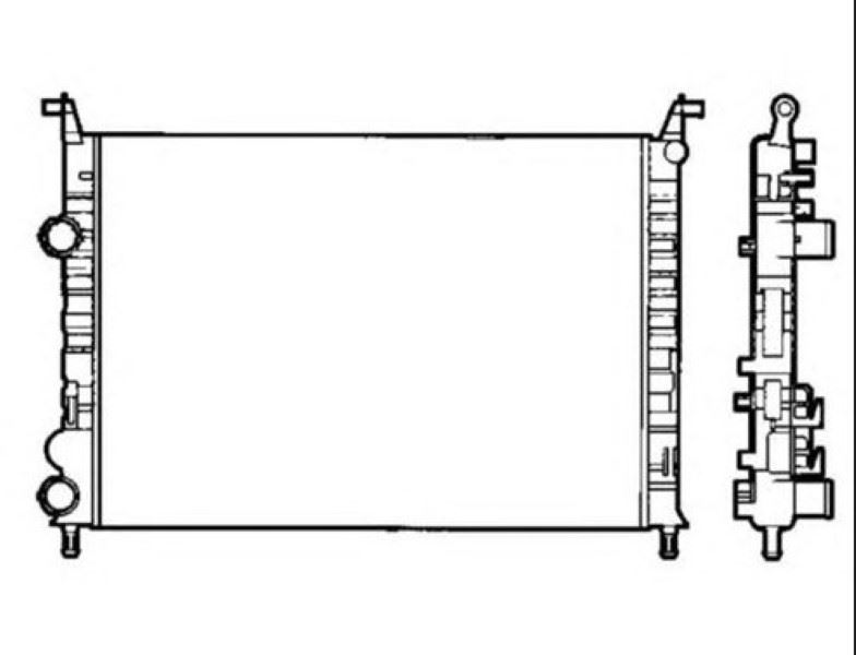 0131292AL-1.jpg RADYATÖR FIAT PALIO 1.2 CC/ALBEA 1.4 CC 2 SIRA AL+PL SİSTEM (1 AD ) - Görsel 1