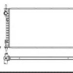 RADYATÖR FORD TRANSIT CONNECT 1.8 TDCI (90 PS) 2 SIRA ALÜMİNYUM MEKANİK SİSTEM KLİMA UÇLU (1 AD )