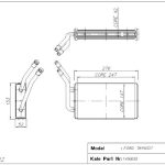KALORİFER RADYATÖRÜ FORD TRANSIT V184 KLİMASIZ 2 SIRA ALÜMİNYUM BRAZİNG SİSTEM (1 AD )