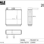 KALORİFER RADYATÖRÜ PEUGEOT J9 1 SIRA ALÜMİNYUM BRAZİNG SİSTEM (1 AD )