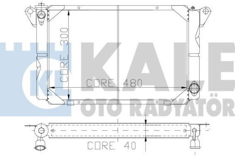 0501143PN-1.jpg BAKIR RADYATÖR RENAULT R12 TL/TX/STW TOROS 3 SIRA PN SİSTEM (1 AD ) - Görsel 1