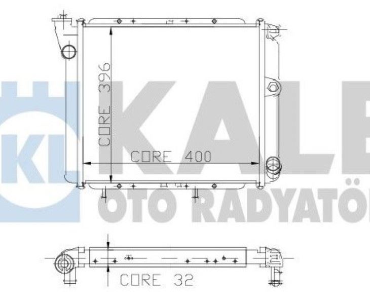 0503112AL-1.jpg RADYATÖR RENAULT R9/R11 BROD.SPR. 2 SIRA AL+PL SİSTEM (1 AD ) - Görsel 1