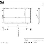 RADYATÖR RENAULT R21 OPT/MNGR/CONC 1 SIRA ALÜMİNYUM BRAZİNG SİSTEM (1 AD )