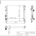 RADYATÖR RENAULT MEGANE 1.6/2.0 AC 2 SIRA AL+PL SİSTEM(MEKANİK) (1 AD )