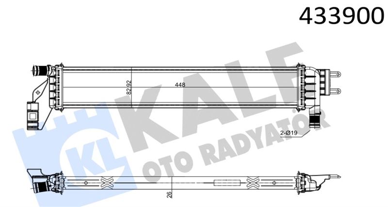 0559221AB-1.jpg RADYATÖR DACIA DUSTER II ; LOGAN II ; SANDERO II LT 1.5DCI (LT ARA SOĞUTUCU) (1 AD ) - Görsel 1