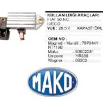 KÖMÜRLÜ KONJEKTÖR  FORD CARGO - FIAT 35 NC - 50 NC (24 VOLT) (1 AD )