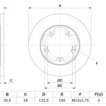 Fren Diski Arka FORD FORD TRANSIT 2013- (2 AD )