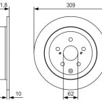 FREN DİSKİ LEXUS; TOYOTA RX; SİENNA (2 AD )
