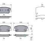 FREN BALATASI HYUNDAI KIA CEE'D 1.6 T-GDI İ30 1.4 İ30 1.4 COUPE İ30 1.6 İX35 FCEV PRO CEE'D 1.6 (1 TK )