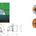 ÖN SİNYAL TURUNCU PEUGEOT J9 OTOKAR TEMSA BMC PROFESYONEL  (1 AD )