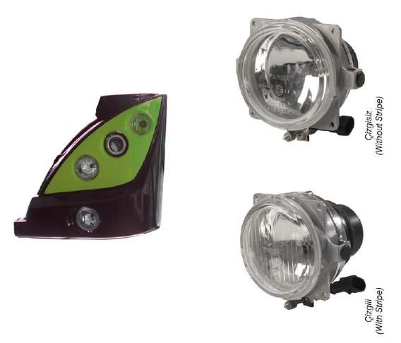 13097E-1.jpg FAR SİS CADFACE 24V BONE + KABLOLU ÇİZGİLİ MERCEDES 403 TEMSA OTOKAR IVECO (1 AD ) - Görsel 1