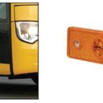 SIDE MARKER TURUNCU 24V KABLOLU LEDLİ ECE BMC TEMSA OTOKAR MERCEDES KARSAN J9 PREM  (1 AD )