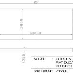 RADYATÖR PEUGEOT BOXER/ FIAT DUCATO/JUMPER 2.2 HDI KARSAN JEST 1 SIRA 26MM ALÜMİNYUM BRAZİNG SİSTEM (1 AD )