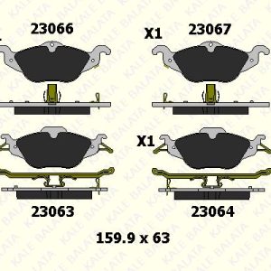 ÖN BALATA OPEL ASTRA G (98-05) ZAFIRA  (98-05) (1 TK )