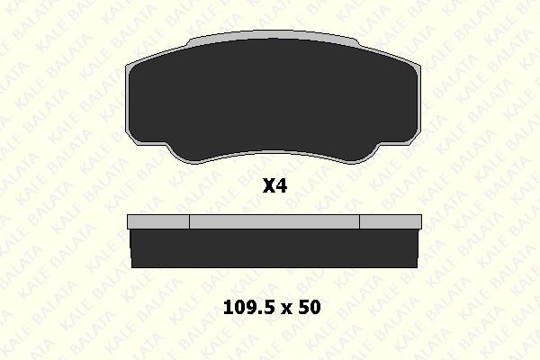 23921-A00-00-KD13-1.jpg FREN BALATA ARKA CITROEN JUMPER 1.9D, 2.0, 2.5TDI-DUCATO 1.9, 2.5TDI-PEUGEOT BOXER 1.9D, 2.5TDI (1 TK ) - Görsel 1