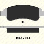 DİSK FREN BALATASI ÖN CITROEN BERLINGO-C-ELYSEE-C2-C3-C4-XSARA / DS 3 (SA_-SB_) /  OPEL CORSA F (1 TK )