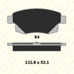 FREN BALATA ARKA FORD TRANSIT V347 FİŞSİZ (1 TK )