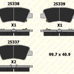 ARKA FREN BALATASI HYUNDAI ACCENT BLUE 11> ELANTRA 11> i20 15> i30 11> i40 11> TUCSON 15> / (1 TK )