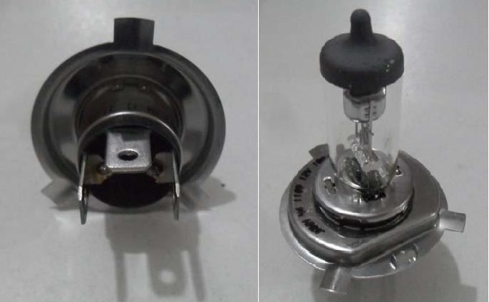 48901-1.jpg 12V H4 100/90W HALOJEN AMPUL 43T (TIRNAKLI) (2 AD ) - Görsel 1