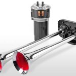 12V 2 BORULU KROM KOMPROSÖRLÜ KORNA FALA FALA (1 AD )