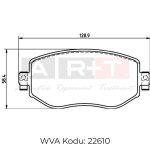 ÖN BALATA RENAULT MEGANE IV MEGANE IV GRANDTOUR 1.2 1.5 1.6 (15-) (1 TK )
