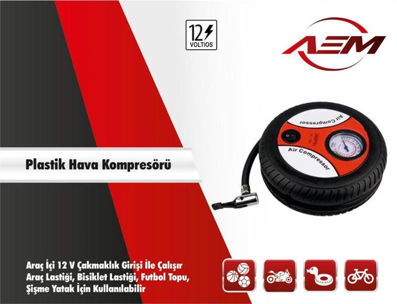 AEM191501-1.jpg HAVA KOMPRESÖRÜ TEKER GÖRÜNÜM YM PLASTİK 300PSI (1 AD ) - Görsel 1