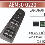 AN 220 CAM KALDIRMA ANAHTARI (ÇERÇEVELİ) FIAT LINEA SOL DÖRTLÜ  (1 AD )