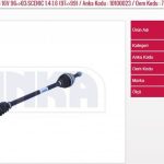 AKS KOMPLE SAĞ 1.4-1.6-1.9-2.0  96=>  RENAULT MEGANE I (1 AD )