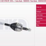 AKS KOMPLE SOL 1.2 TCE-1.5 DCİ OTM.VİT. 2013=> YENİ RENAULT CAPTUR (1 AD )