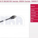 AKS KOMPLE SAĞ RENAULT MEGANE I 96-03 1.6 16V ABSLİ 44 DİŞ OTOMATİK VİTES (1 AD )