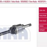 AKS KOMPLE SOL LALELİ 1.9 JTD 01=>/PALIO-ALBEA 1.3 JTD 05=> FIAT DOBLO 00-10-ALBEA (1 AD )