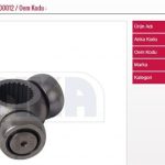 AKS MAFSALI SAĞ (25 DİŞ ) RENAULT TRAFIC OPEL VIVARO (1 AD )