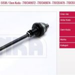 AKS KOMPLE SAĞ (10100003) RENAULT R19 (1 AD )