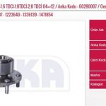 ÖN PORYA 5 BİJ.1.6-1.8-2.0-1.6 TDCI-1.8TDCİ-2.0 TDCİ 04=>12 YENİ FORD FOCUS II CMAX (1 AD )