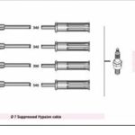 BUJİ KABLOSU RENAULT KANGOO 1.4 98- CLIO 1.4-1.6 98- R19 MEGANE I-E-İ 1.6  CLIO II LAGUNA 1.6 97- (1 TK )