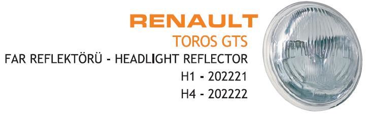 AYF.202222-1.jpg FAR H4'LÜ ÇERÇEVESİZ RENAULT R12 GTS DIŞ (1 AD ) - Görsel 1