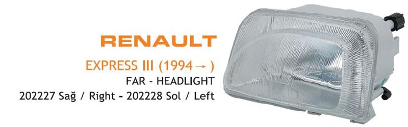 AYF.202228-1.jpg FAR SOL RENAULT EXPRES III 1994 (1 AD ) - Görsel 1