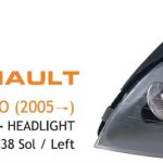 FAR SOL GRİ RENAULT CLIO 2005-2008 (1 AD )