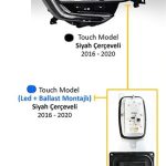 FAR MOTORLU SAĞ RENAULT MEGANE IV 2017- TOUCH MODEL SİYAH ÇERÇEVELİ (LED+BALLAST) (1 AD )