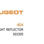 FAR REFLEKTÖRÜ PEUGEOT 404 (1 AD )