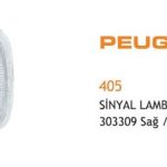 SİNYAL LAMBA SAĞ PEUGEOT 405 (1 AD )