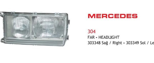 FAR KOMPLE SAĞ MERCEDES 304 (1 AD )