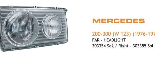 FAR SAĞ MERCEDES 200-300 (W 123) (1976-1979) (1 AD )