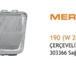 ÇERÇEVELİ CAM SOL MERCEDES 190 (W 201) (1983-1993) (1 AD )