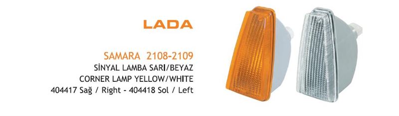 AYF.404418-1.jpg SİNYAL LAMBASI SARI SOL LADA SAMARA 2108-2109 (1 AD ) - Görsel 1