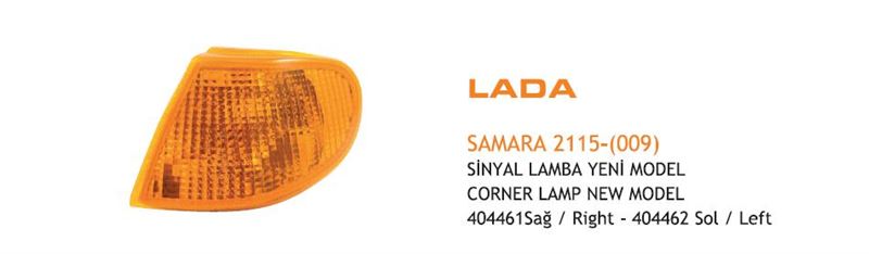 AYF.404462-1.jpg SİNYAL LAMBA SARI YENİ MODEL SOL LADA SAMARA 2115-(009) (1 AD ) - Görsel 1