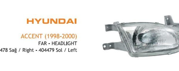 FAR SAĞ HYUNDAI ACCENT 1998-2000 (1 AD )