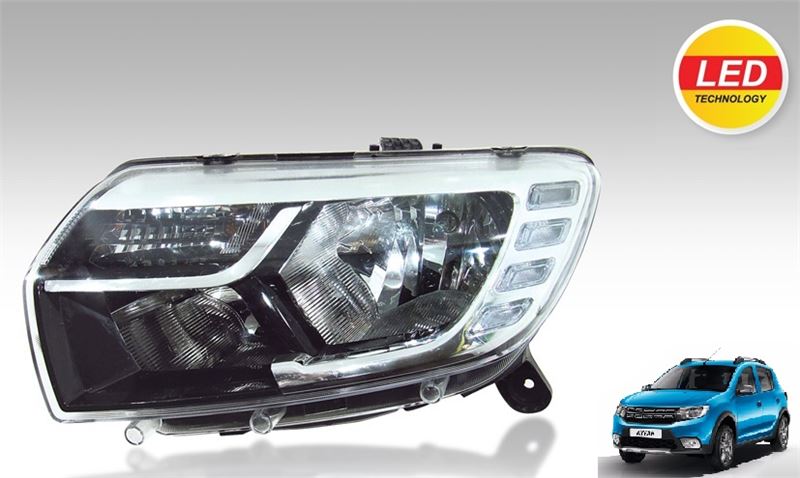 AYF.404537-1.jpg FAR LEDLİ MANUEL SOL DACIA LOGAN MCV / SANDERO ( 2017- ) (1 AD ) - Görsel 1