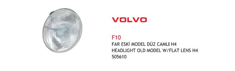AYF.505610-1.jpg FAR ESKİ MODEL DÜZ CAMLI VOLVO F10 H4 (1 AD ) - Görsel 1
